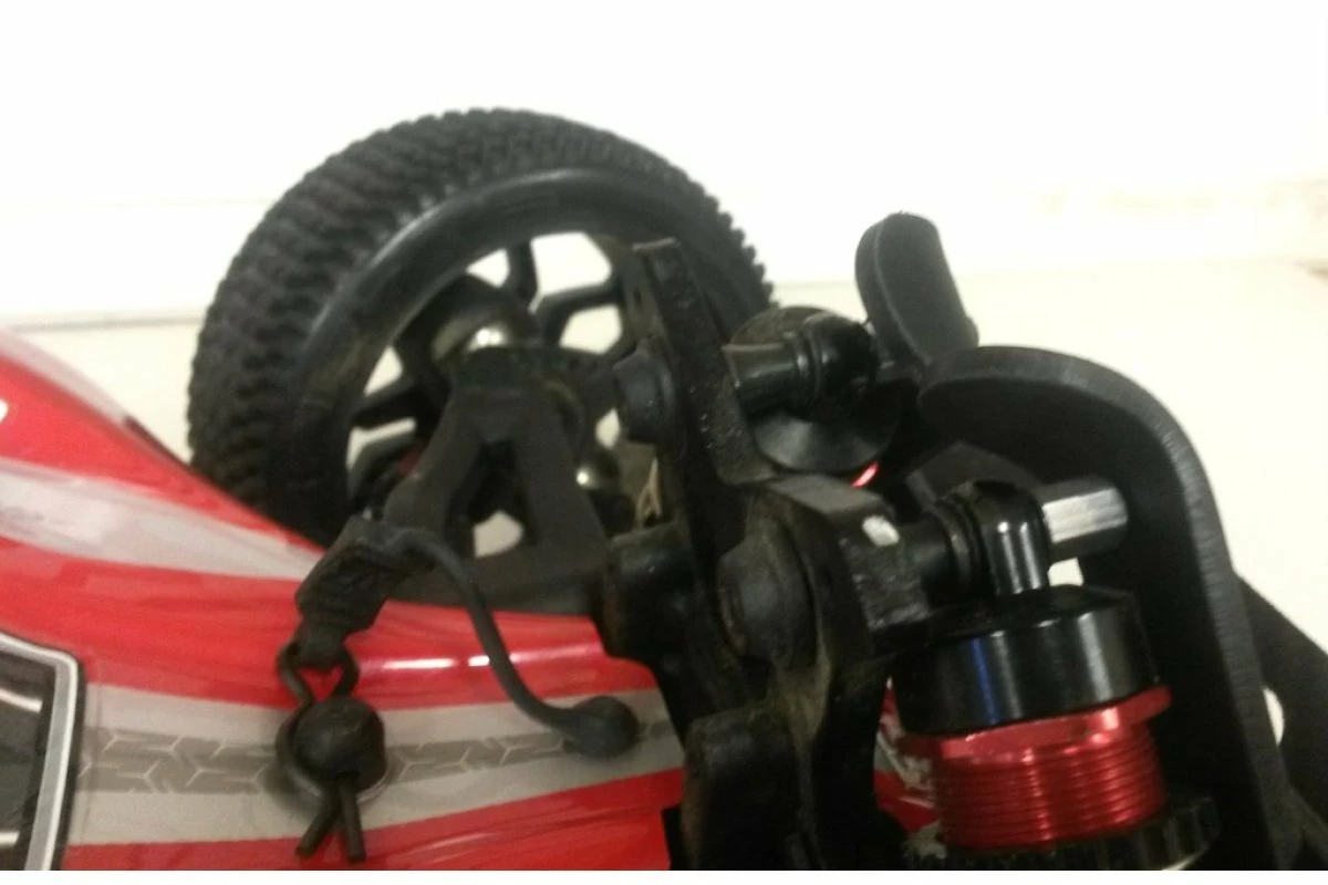 10064 | T-Bone Racing Black ARRMA Typhon Front Shock Tower Skids - Image 3