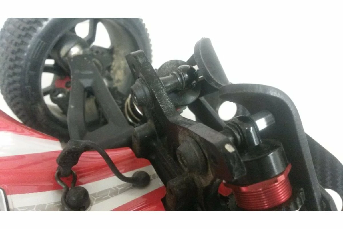 10064 | T-Bone Racing Black ARRMA Typhon Front Shock Tower Skids - Image 5