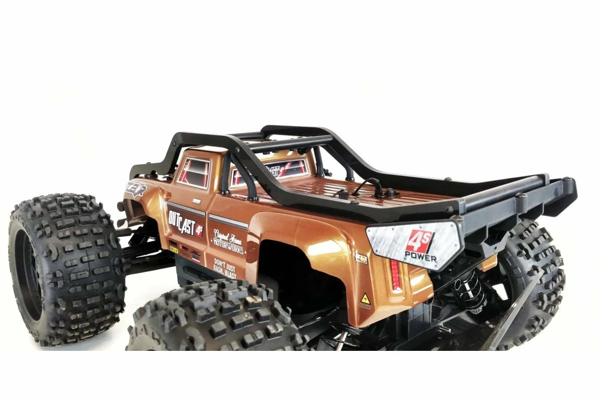 10118 | T-Bone Racing Black ARRMA Outcast 4S R1 EXO External Roll Cage - Image 2