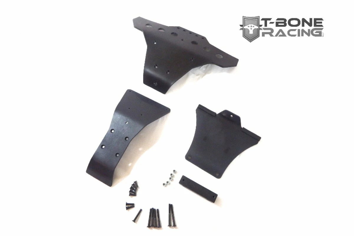 12029 | T-Bone Racing Black Axial Yeti XL Front 4Pc Basher Bumper Kit - Image 2