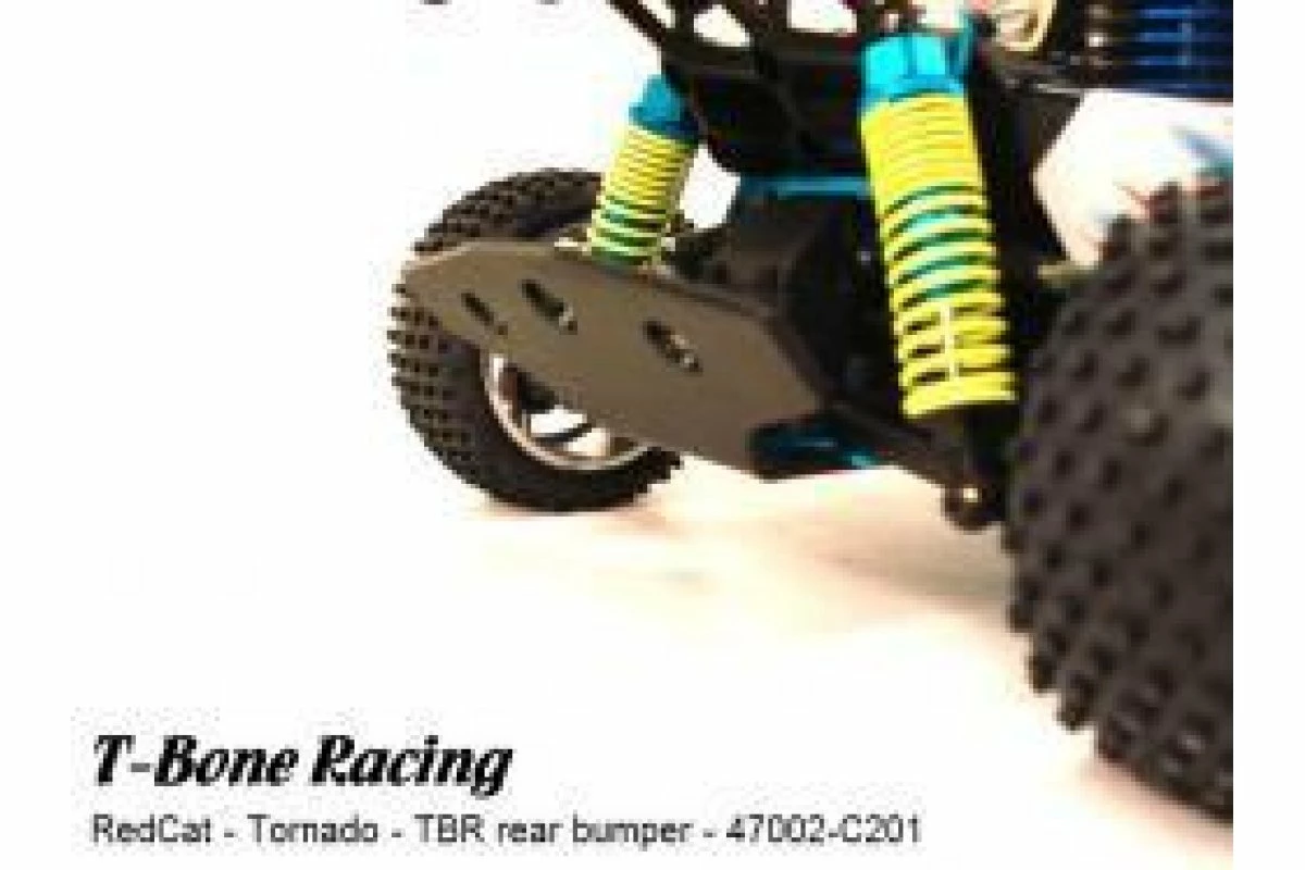 47002 | T-Bone Racing Black HSP Cheetah/Grampus Rear Bumper - Image 3