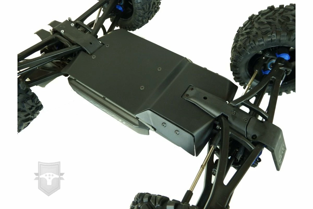 62185 | T-Bone Racing Black Traxxas E-Revo VXL 2.0 Chassis Skid Plate Set