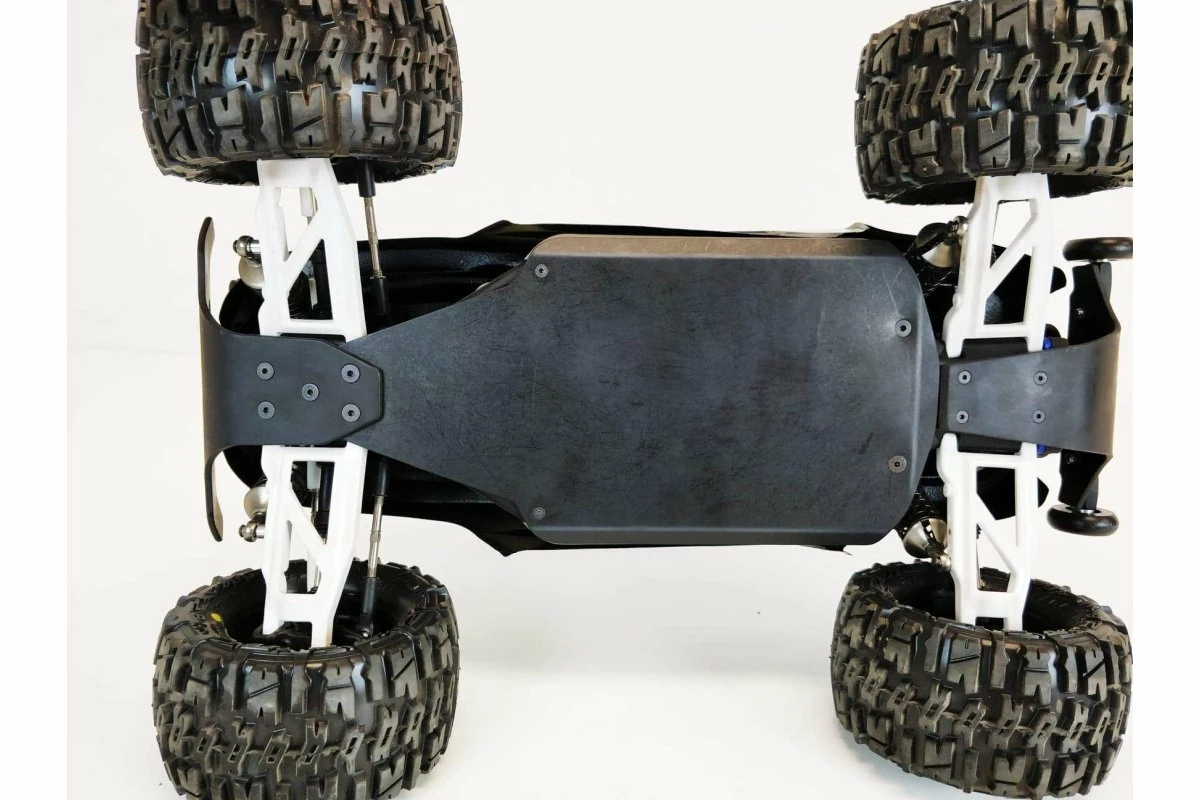 62195 | T-Bone Racing Black Traxxas Rustler 4x4 Chassis Skid Plate
