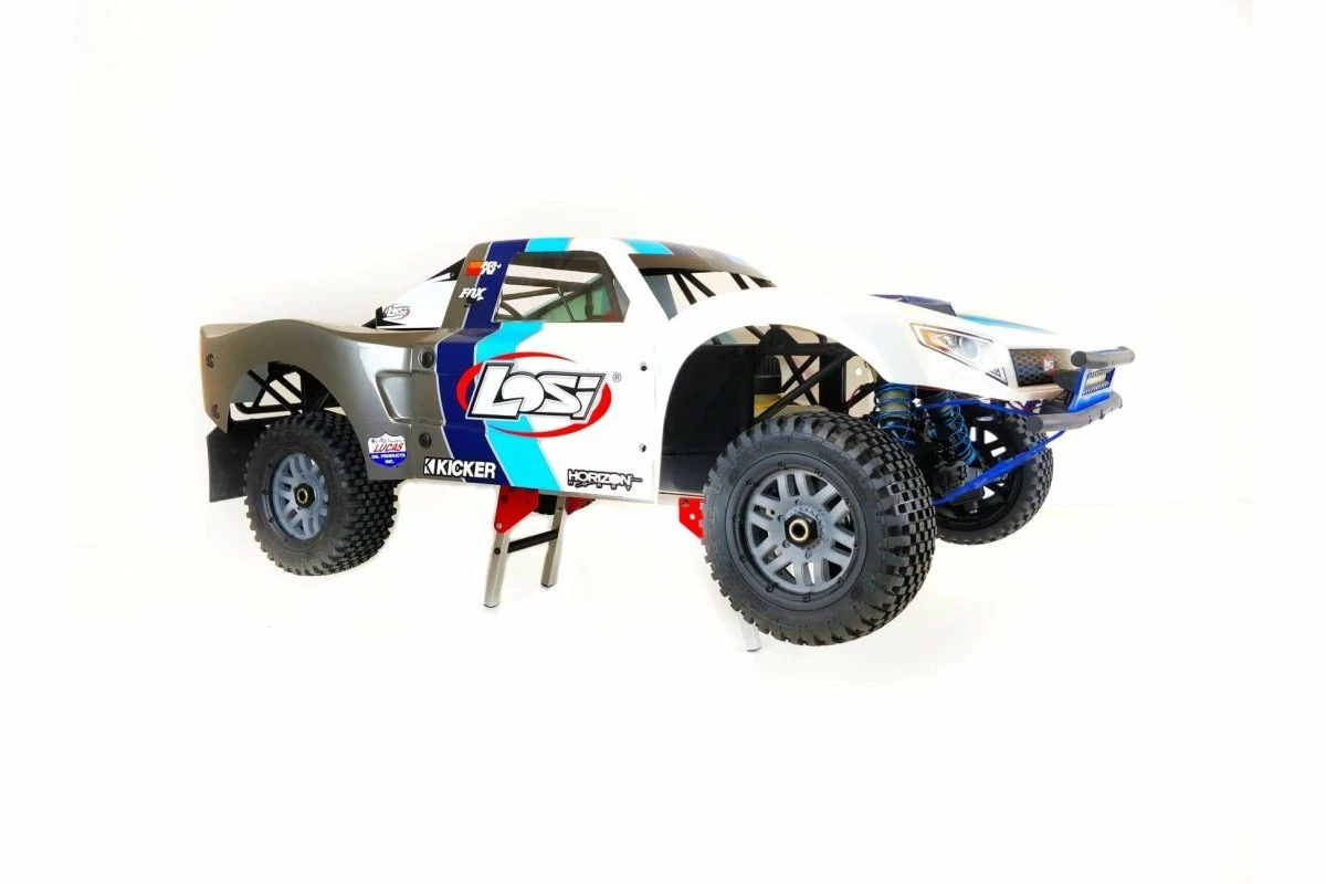 85101 | T-Bone Racing Blue 1/10, 1/8 & 1/5 Scale Collapsible Car Stand - Image 2